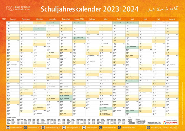 Schuljahreskalender 2023/2024 Format A1