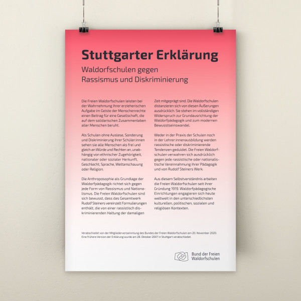 Poster Stuttgarter Erklärung DIN A3 - Stück