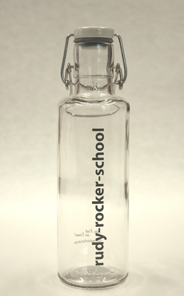 Trinkflasche "Rudy Rocker" - Füllmenge 0,6 L, aus Glas
