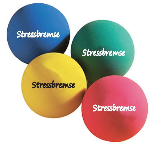 Stressbremse in versch. Farben Set, 4 Stück