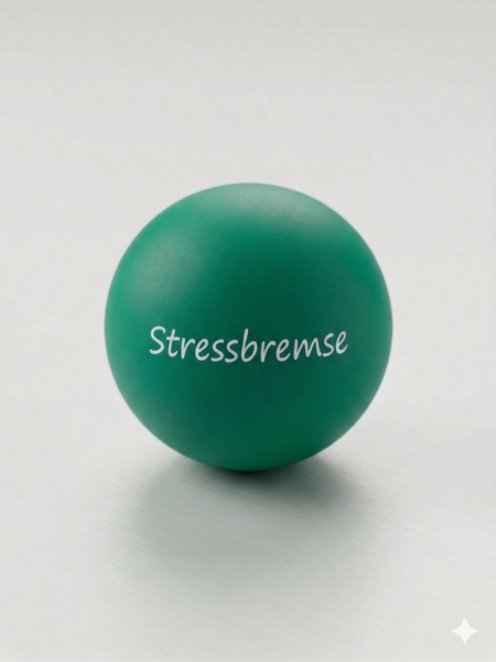 Stressbremse GRÜN Jonglierball mit Aufdruck